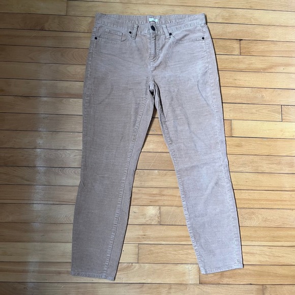 J.Crew Denim - J.Crew Tan Corduroy Stretch Straight Leg Pants Size 30 Khaki Brown